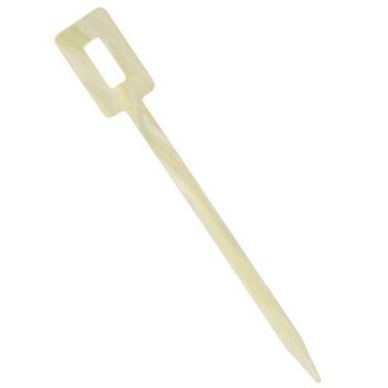 Camila - Square-Hole Hairstick - Marble Ivory