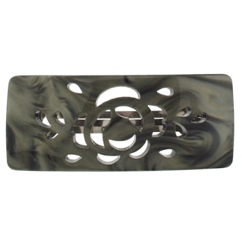 Camila - Cut Out Barrette - Chocolate Swirl