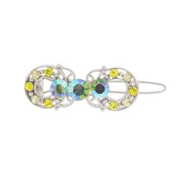 Karen Marie - Mini Double Loop Barrette - Citrine (1)