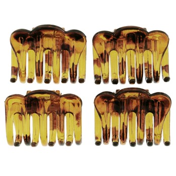 HB HairJewels - Lucy Collection - Small Claws - Set of Four - Tort