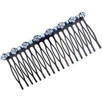 Karen Marie - Diamond Crystal Comb - Light Sapphire Blue (1)