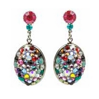 Tarina Tarantino - Jubilee - Swarovski Crystal Pave Dome Earrings