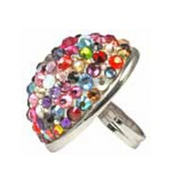 Tarina Tarantino - Jubilee - Swarovski Crystal Pave Dome Mod Ring