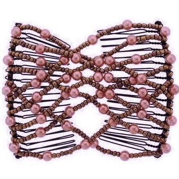 SOHO BEAT - Double Trouble - Beaded Double Comb - Gold