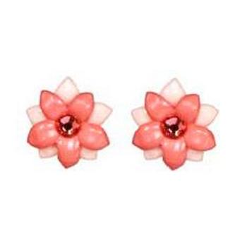 Tarina Tarantino - Iconic Collection - Swarovski Crystal Double Jasmine Blossom Post Earrings - Cinnamon Spice