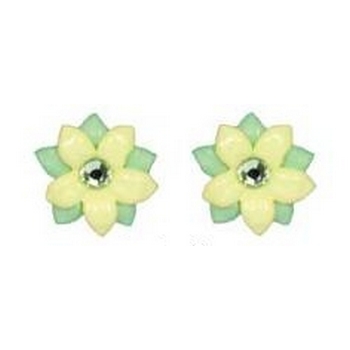 Tarina Tarantino - Iconic Collection - Swarovski Crystal Double Jasmine Blossom Post Earrings - Darjeeling