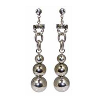 Tarina Tarantino - Magic Mirror - Hotsy - Chain Link and Metal Beading Drop Earrings