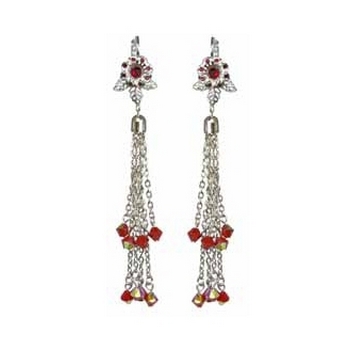 Tarina Tarantino - Topkapi - Mirage - Swarovski Crystal Tassel Earrings - Spice