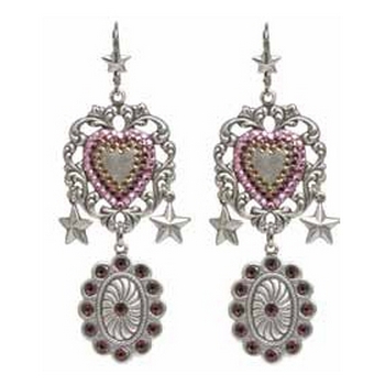 Tarina Tarantino - Dusty Rosaline - Wyoming - Charm Drop Earrings