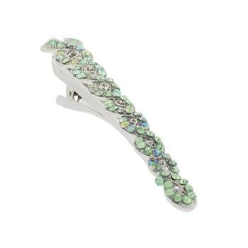 Karen Marie - Rhinestone Twist Jaw Clip - Peridot (1)