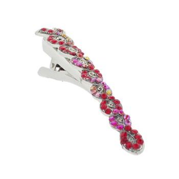 Karen Marie - Rhinestone Twist Jaw Clip - Red (1)