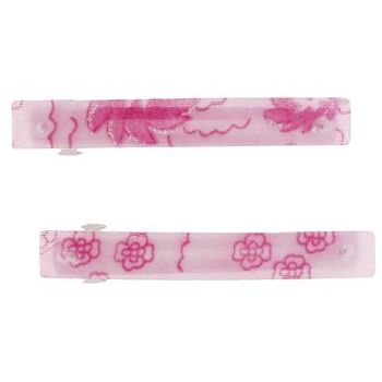 HB HairJewels - Small Flower Pattern Barrettes - Pink (2)