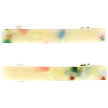 HB HairJewels - Small Chip Barrettes - Cream (2)