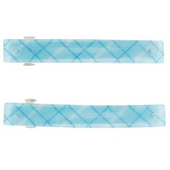 HB HairJewels - Small Cross Stitch Barrettes - Blue (2)