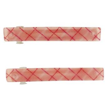 HB HairJewels - Small Cross Stitch Barrettes - Peach (2)
