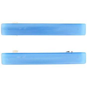 HB HairJewels - Small Solid Barrettes - Blue (2)