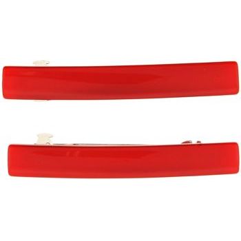 HB HairJewels - Small Solid Barrettes - Red (2)