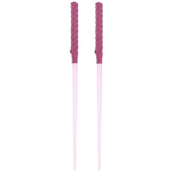 HB HairJewels - Lucy Collection - Satin & Sequin Hairsticks - Magenta (Set of 2)