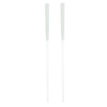 HB HairJewels - Lucy Collection - Satin & Sequin Hairsticks - White (Set of 2)