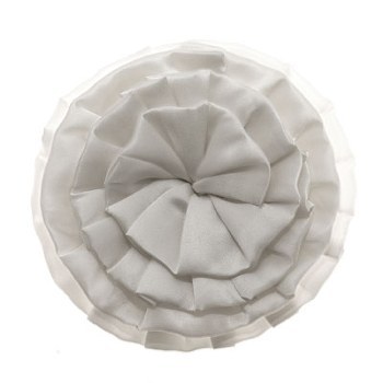 Evita Peroni - Tori Floral Pony Twist - Ivory - Rave On Collection