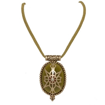 Evita Peroni - Orianna Necklace - Olivine (1) - Oz Collection
