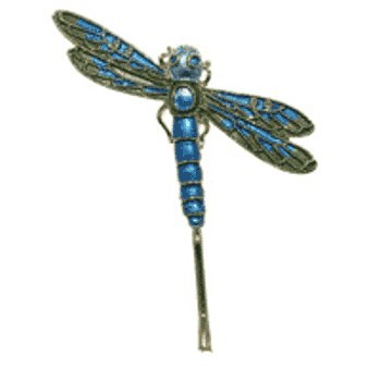 Evita Peroni - Ilana Bobby Pin (1) - Turquoise w/Gold Hued Edging