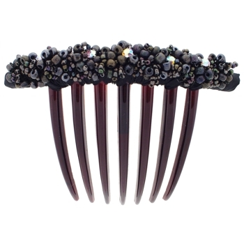 Evita Peroni - Sannah Comb Black - The Last Pearl Collection (1)