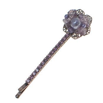 Evita Peroni - Eta Bobby Pin - Light Amethyst (Set of 2 Bobby Pins)