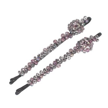 Evita Peroni - Tassa Bobby Pins - Lilac (Set of 2)