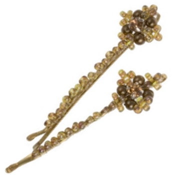 Evita Peroni - Oringa Bobby Pins - Light Colorado  (Set of 2)