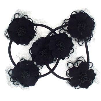 Evita Peroni - Martha Pony Elastic (2 pieces) - Black