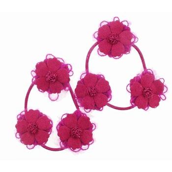 Evita Peroni - Martha Pony Elastic (2 pieces) - Raspberry