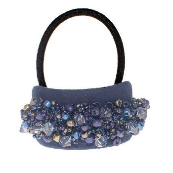 Evita Peroni - Ornella Pony Elastic - Meteorite Blue (1)