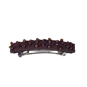 Evita Peroni - Edvina Pony Clip (1) - Cigar - Silky Basic Collection