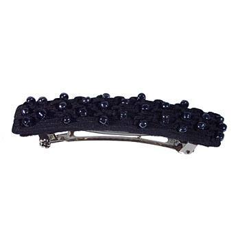 Evita Peroni - Edvina Pony Clip (1) - Black - Silky Basic Collection
