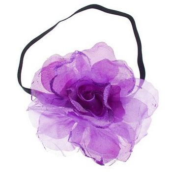 SOHO BEAT - Evening Romance - Sparkling Rose Fascinator Headband - Lilac (1)