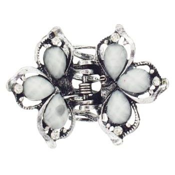 Karen Marie - Petite Fantasy Flower Claw - Ivory Shadow (1)