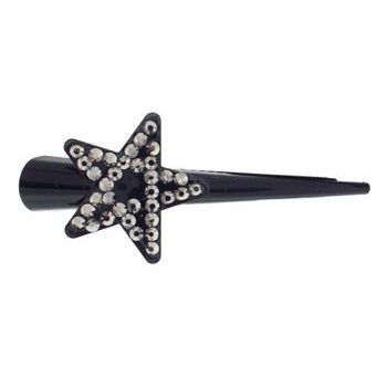 HB HairJewels - Lucy Collection - Crystal Star Small Condor Clip - Smoke (1)