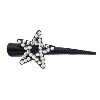 HB HairJewels - Lucy Collection - Crystal Star Small Condor Clip - Silver (1)