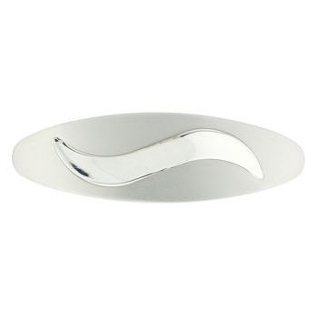 Elle & Elle Girl - Wavy Center Brushed Metal Barrette