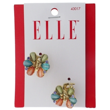 Elle & Elle Girl - Small Stone Flower Jaw Clips (Set of 2)