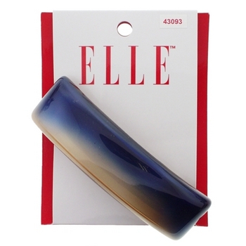 Elle & Elle Girl - Square Barrette w/Graduating Color - Blue & Dusty Gold