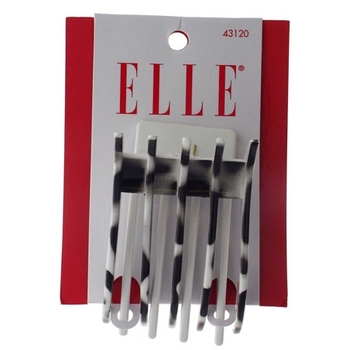 Elle & Elle Girl - Giraffe Print Updo Hair Clip - Black & White