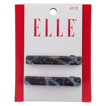 Elle & Elle Girl - Murano Glass Bar Barrette (Set of 2)