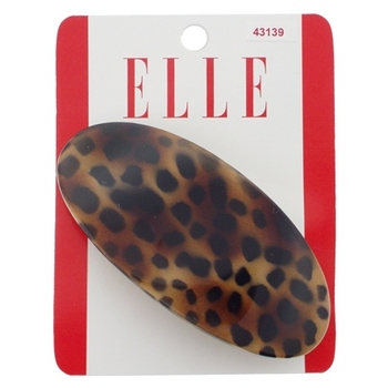 Elle & Elle Girl - Oval Leopard Print Barrette