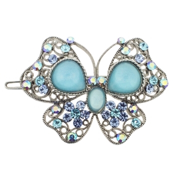 Medusa's Heirlooms - Extra Large Butterfly Clip - Aqua (1)