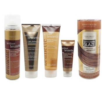 John Frieda - Brilliant Brunette - Extreme Shine Package - Amber to Maple (Set of 5)