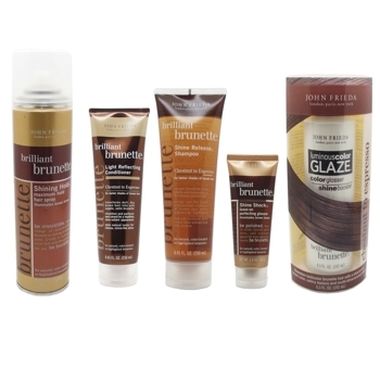 John Frieda - Brilliant Brunette - Extreme Shine Package - Chestnut to Espresso (Set of 5)