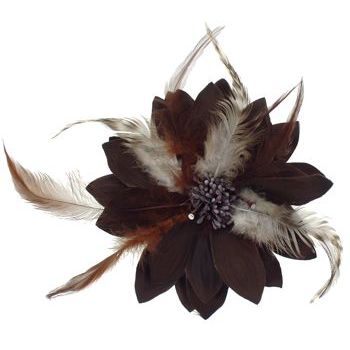 Karen Marie - Le Fleur Collection - Feathered Lotus - Chocolate