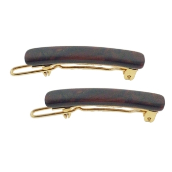 France Luxe - Petite Band Barrette - New Wood (2)